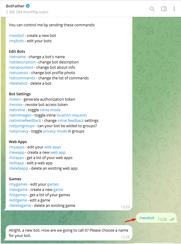 Интеграция с Telegram
