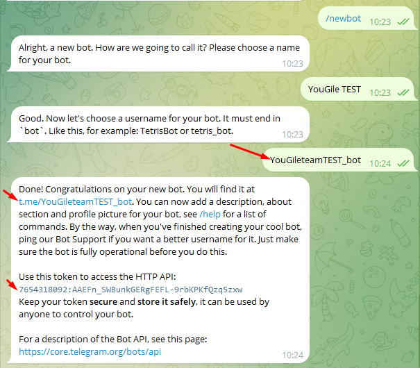 Интеграция с Telegram