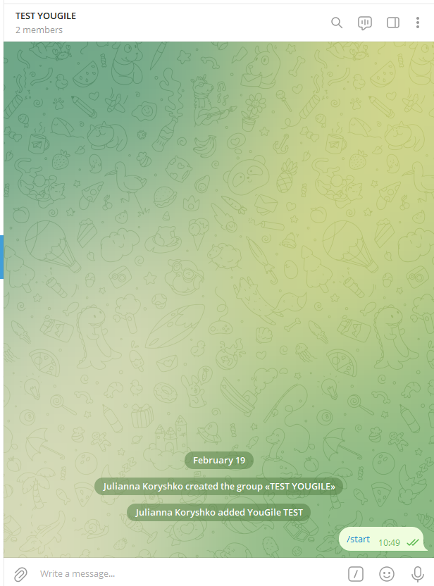 Уведомления с доски в Telegram